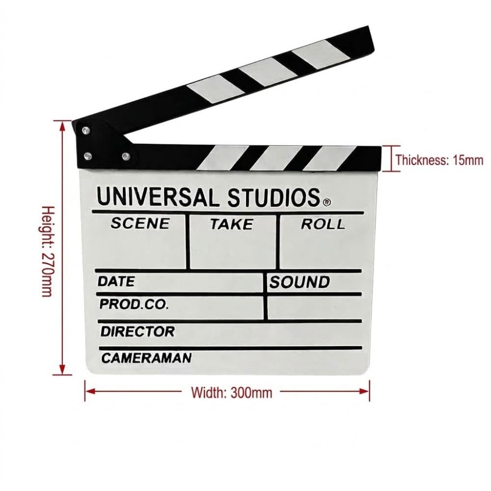 Wood Movie Scene Clapboard gallery 1